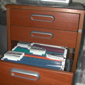 organized filing systems, sorted files